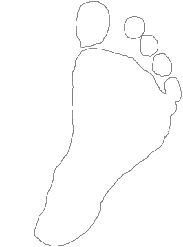 newborn foot outline